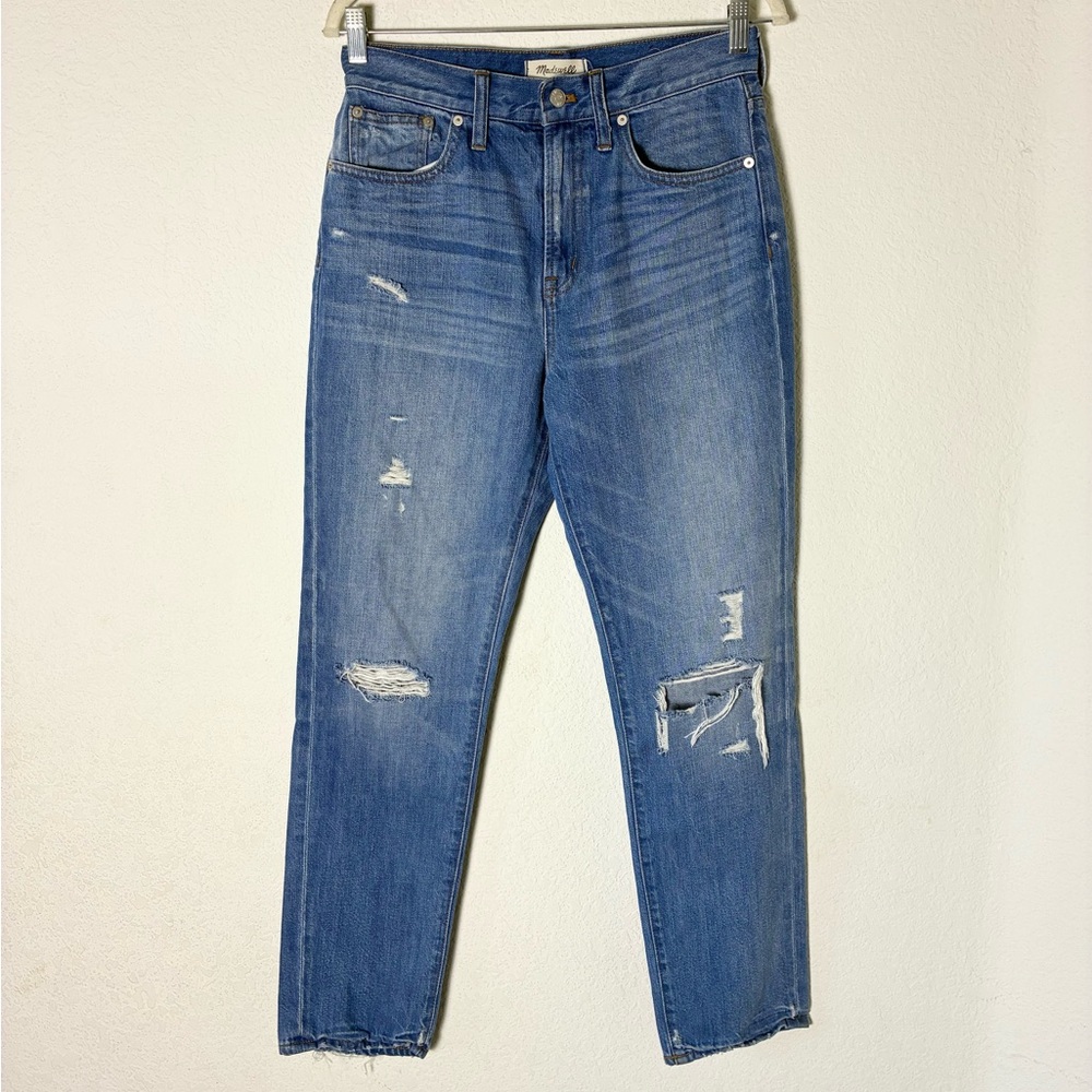 Madewell The Perfect Vintage Jean Distressed High Rise Size 28